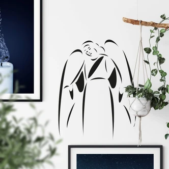 Adesivo murale - Angelo custode 