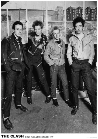 Poster The Clash - Londen 1977, Poster (59,4 x 84 cm) 