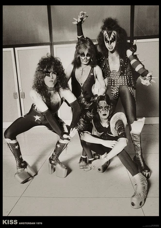 Poster Kiss - Amsterdam 1976, Poster (59,4 x 84 cm) 