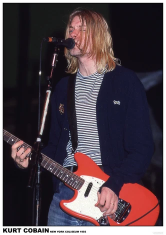 Plakat Kurt Cobain / Nirvana - New York Coliseum 1993, Plakat (59,4 x 84 cm) 