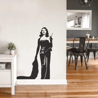 Muursticker Actrice Rita Hayworth 