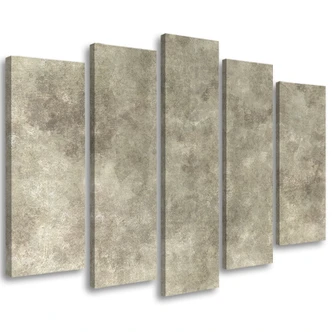 Leinwandbild 5 teilig, Steinwand 