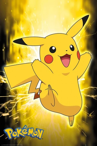 Poster, film poster Pokemon - Pikachu Neon 61x91,5 cm 