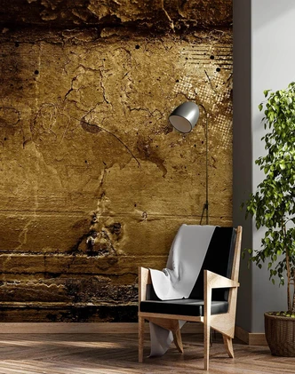 Fototapete, Betonoptik Struktur braun 