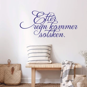 Wandtattoo Efter regn kommer solsken 
