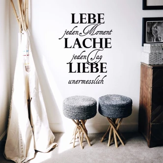 Wandtattoo Lebe jeden Moment... 1 