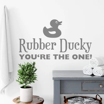 Wandtattoo Rubber Ducky 