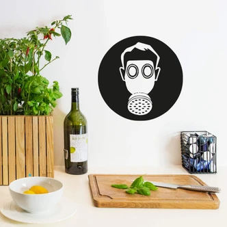 Wallsticker - Pas på! Gas 