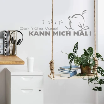 Wandtattoo Der frühe Vogel kann mich mal 3 