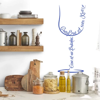 Wandtattoo Essen ist ein Bedürfnis 4 