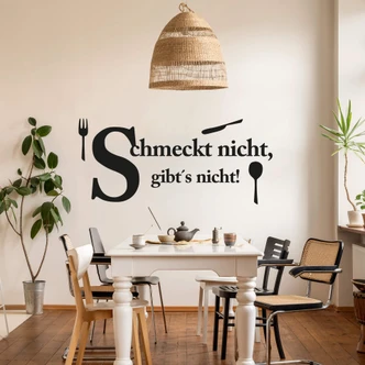 Wandtattoo Schmeckt nicht gibt's nicht 3 