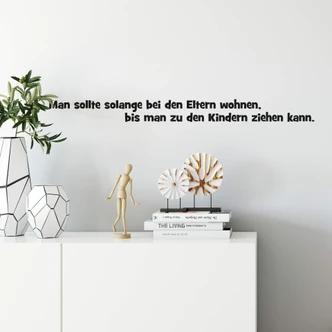 Wandtattoo Man sollte so lange... 