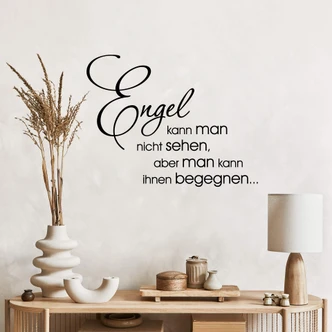 Wandtattoo Engel kann man nicht sehen 