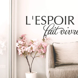 Wandtattoo L’espoir fait vivre 