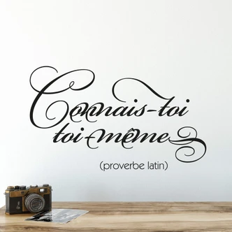 Wandtattoo Connais-toi toi-même 