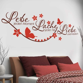 Wandtattoo Lebe jeden Moment... 3 (2-farbig) 