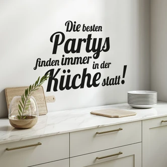 Wandtattoo Die besten Partys… 