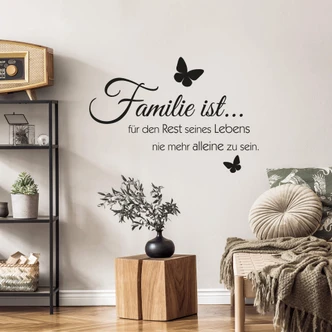 Wandtattoo Familie ist... 