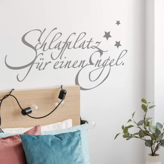 Wandtattoo Schlafplatz für einen Engel 