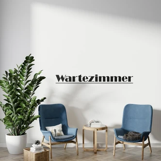 Wandtattoo Wartezimmer 1 