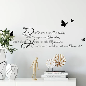 Wandtattoo Das Gestern ist Geschichte... 