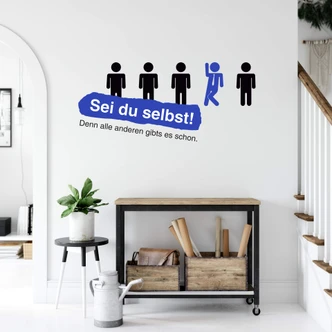 Wandtattoo Sei du selbst... 01 (2-farbig) 
