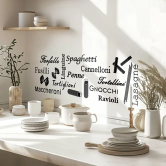 Sticker mural Sortes de pâtes 2 Sticker mural Sortes de pâtes 2
