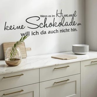 Wandtattoo Wenn es im Himmel... 