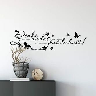 Wandtattoo Denke nicht so oft an... 02 