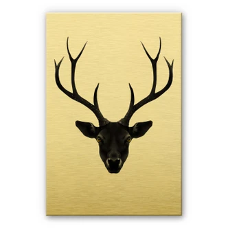 Alu-Dibond goud effect - Ireland - Black Deer  