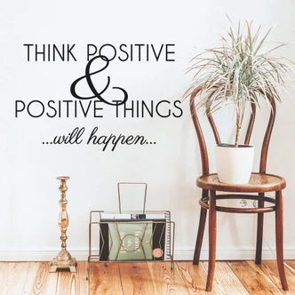 Adesivo murale - think positive... 