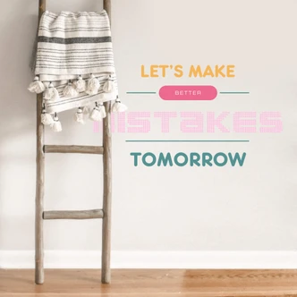 Adesivo murale - mistakes 