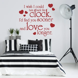 Adesivo murale - I wish i could turn back the clock... 