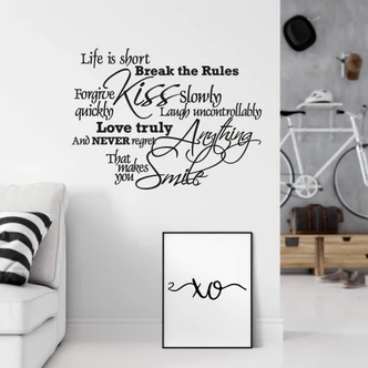 Life is short... Wall sticker 