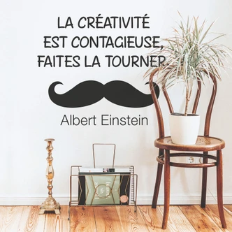 Adesivo murale - La créativité est contagieuse... 02 
