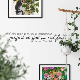 Wandtattoo Cela semble toujours impossible... 