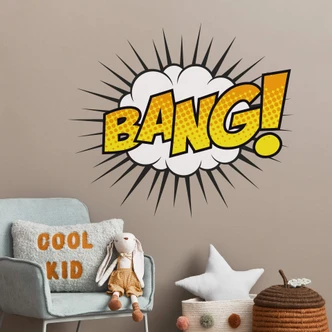 Adesivo murale - espressione di suono dei fumetti - BANG 