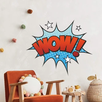 Adesivo murale - espressione di suono dei fumetti - WOW! 