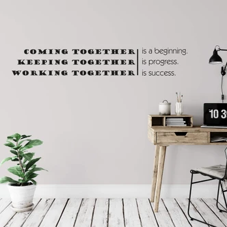 Adesivo murale - Coming together... 