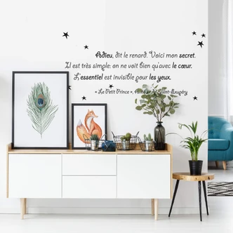 Wandtattoo Adieu - le petit prince 