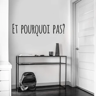 Adesivo murale - Et pourquoi pas? 