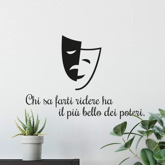 Adesivo murale - Chi sa farti ridere... 