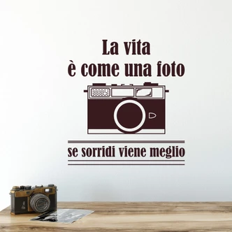 Wandtattoo La vita è come una foto... Wandtattoo La vita è come una foto...