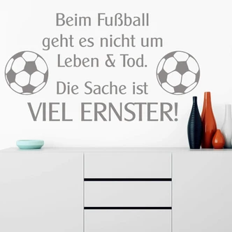 Wandtattoo Beim Fußball... 