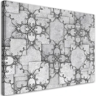 Leinwandbild, Orientalisches Muster 3D 
