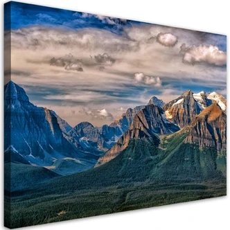 Canvasbillede, bjerglandskab natur 