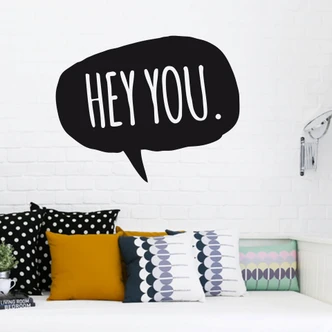 Adesivo murale Hey you 