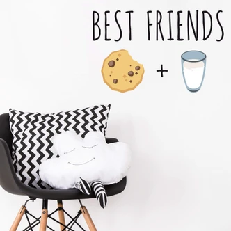 Wandtattoo Emoji Best Friends 2 