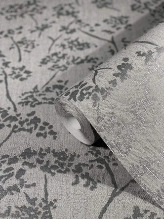 SCHÖNER-WOHNEN non-woven wallpaper, textured wallpaper grey, silver SCHÖNER-WOHNEN non-woven wallpaper, textured wallpaper grey, silver