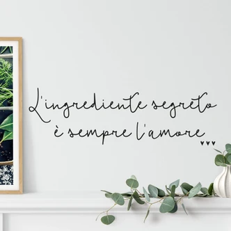 Muursticker  L'ingrediente segreto 